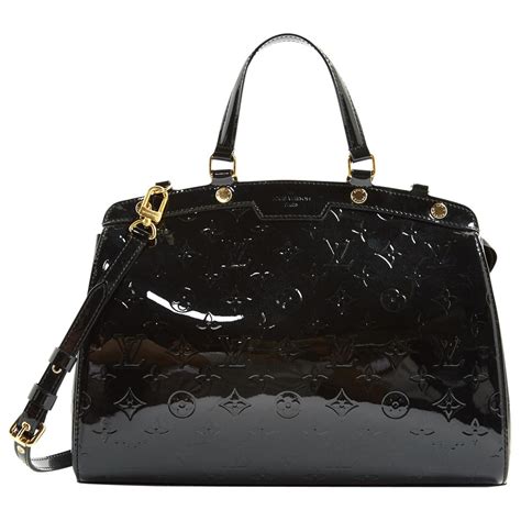 louis vuitton black patent leather 12 inch|authentic louis vuitton leather.